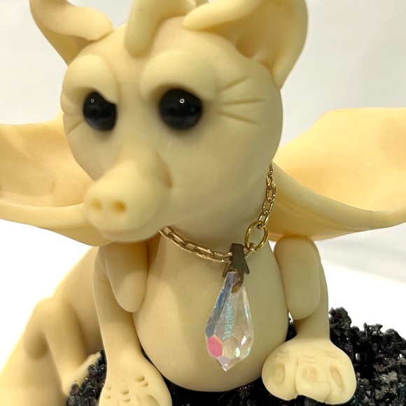 Set of 2 Polymer Clay Dragons, handmade collectible figurines - Picture 10 of 11